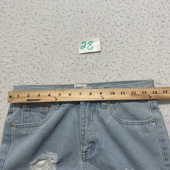 Princess Polly Women’s 4 (28x25) Straight Leg High Rise Ripped Denim Jeans - Picture 8 of 11